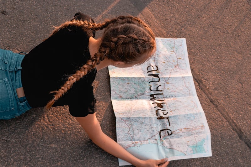 Travel Adventure Book Map